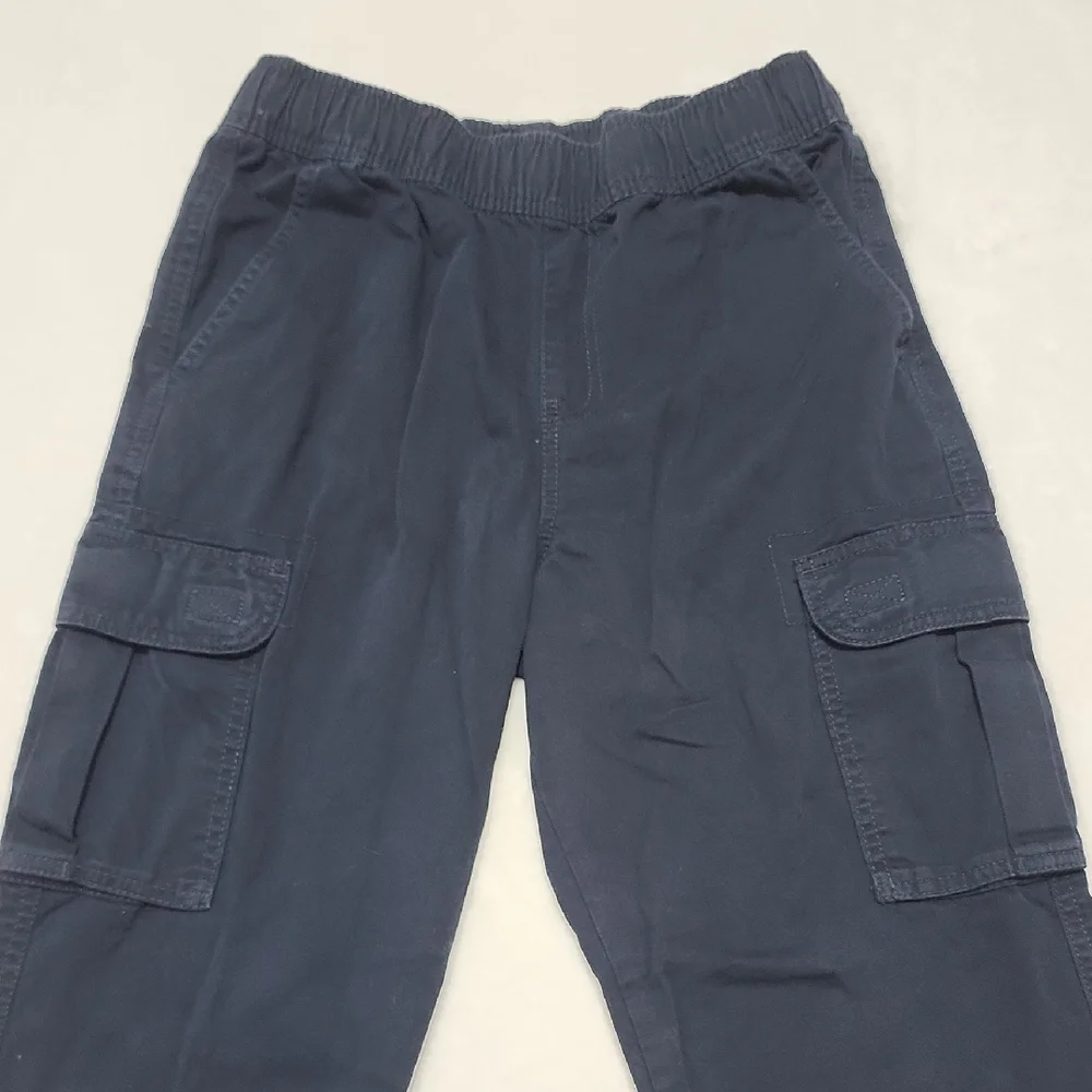 Boy's Navy Cargo Pants 12 Husky